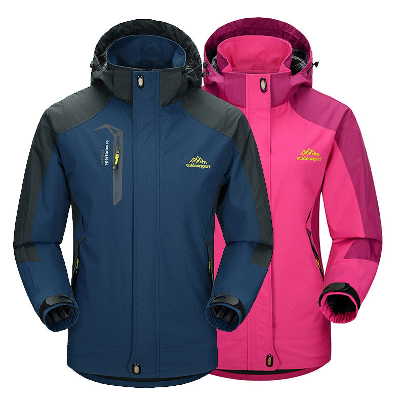 Windproof Waterproof Outdoor Jacket | Men & Women | Hooded Zip | M-5XL | 10 Colors