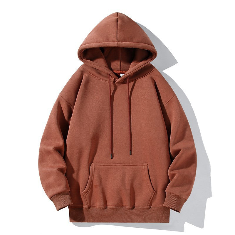 Fleece-Lined Hooded Sweatshirt | Unisex Loose Fit | M-5XL | 6 Colors