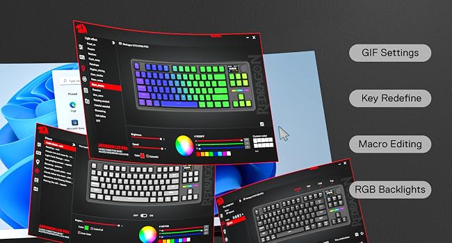 Teclado Mecánico Gaming Redragon K743 PRO | 80% TKL | Gasket RGB | Pantalla TFT | 3 Modos | Redragon K743 PRO 80% TKL Gasket Mechanical Gaming Keyboard RGB TFT Screen 3-Mode