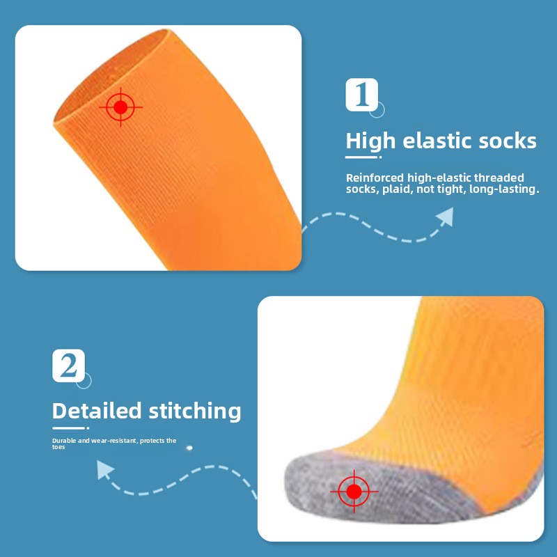 Calcetines de Fútbol Antideslizantes – Tubo Alto, Secado Rápido, 12 Colores