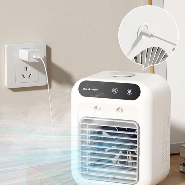 Mini Aire Acondicionado Portátil USB con Humidificador