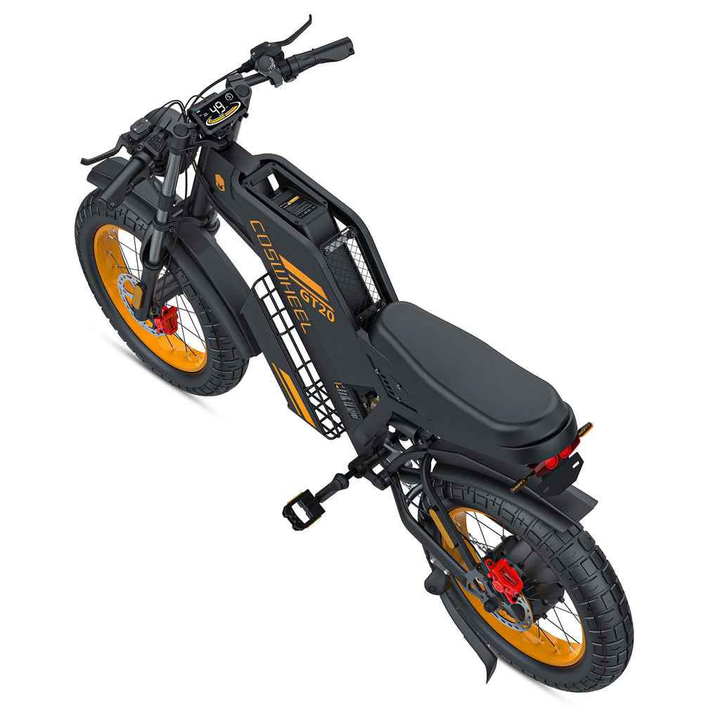 Coswheel GT20 E-Bike | 1500W/2000W/3000W | 60V 25Ah | Fat Tire 20x4.0 | 93 Millas | Shimano 7v | CE UL FCC | Off-Road