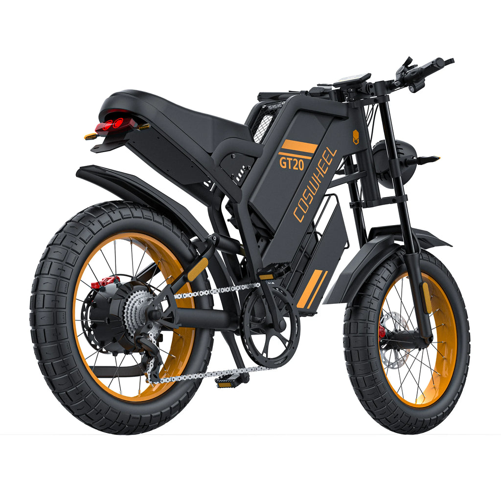 Coswheel GT20 E-Bike | 1500W/2000W/3000W | 60V 25Ah | Fat Tire 20x4.0 | 93 Millas | Shimano 7v | CE UL FCC | Off-Road