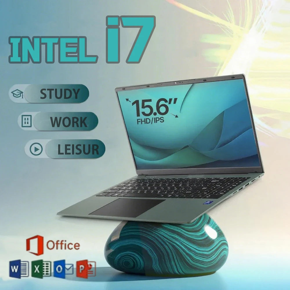 15.6" Laptop Intel Core i7 | Windows 11 | Fingerprint | IPS FHD