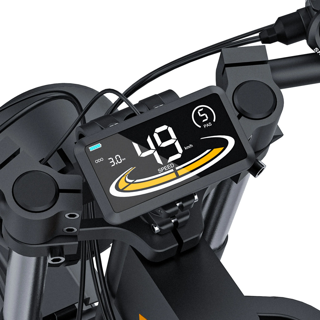 Coswheel GT20 E-Bike | 1500W/2000W/3000W | 60V 25Ah | Fat Tire 20x4.0 | 93 Millas | Shimano 7v | CE UL FCC | Off-Road