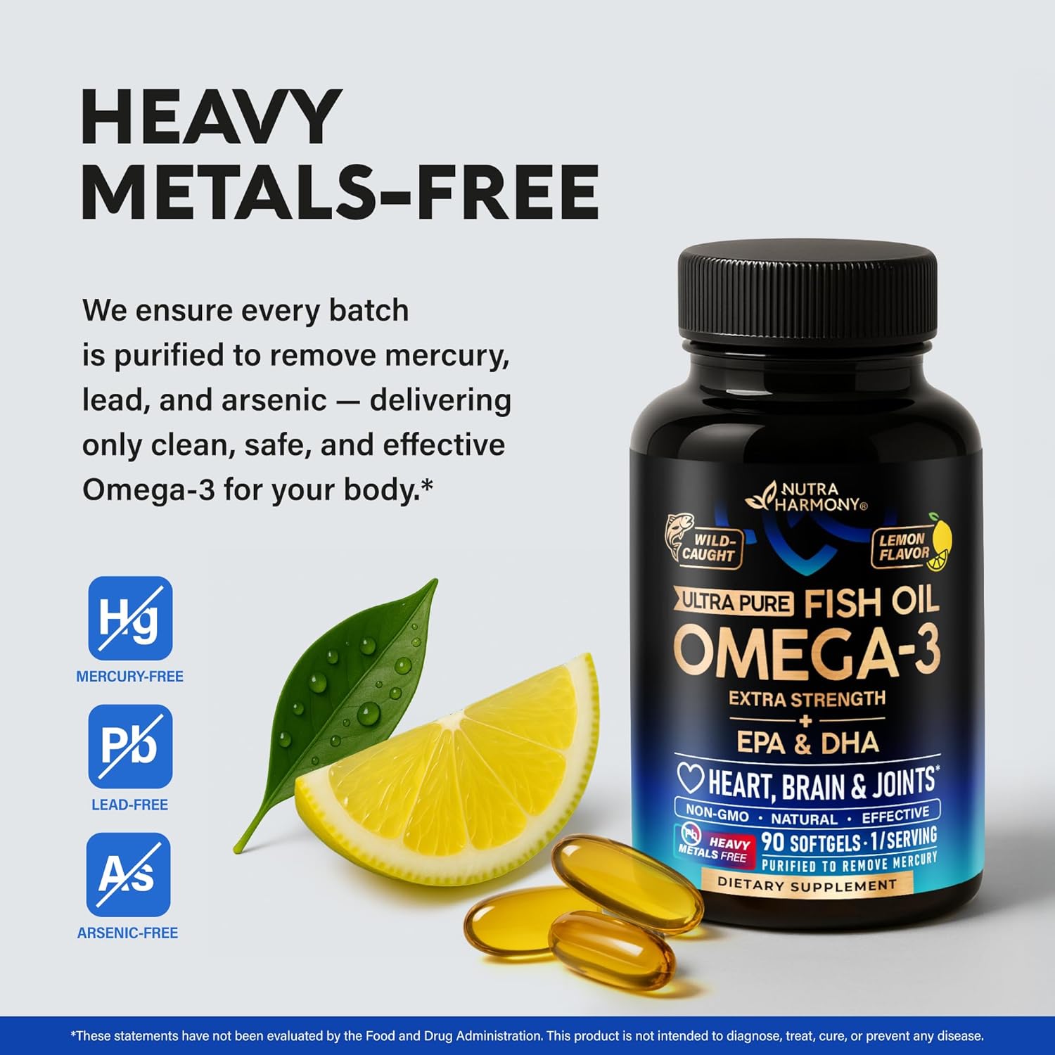 Aceite de pescado Omega 3 3600 mg + Vitamina D3 K2 – Nutra Harmony