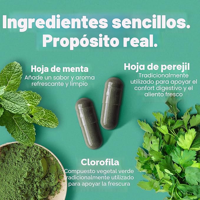 Body Magic Cápsulas de Clorofila – Desintoxicación, Digestión y Control de Olor