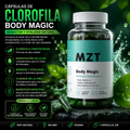 Body Magic Cápsulas de Clorofila Natural | Suplemento Vegano | Detox, Energía y Bienestar