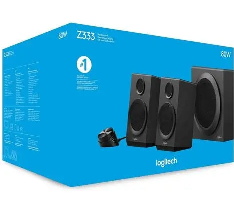 Parlantes Multimedia Logitech Z333 2.1 con Subwoofer 80W