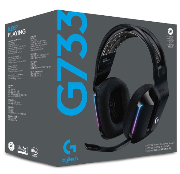 Audífonos Gaming Inalámbricos Logitech G733 Lightspeed Negro RGB