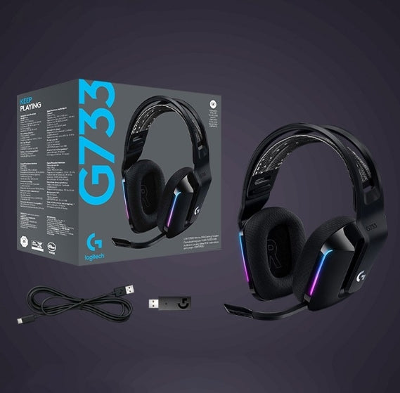 Audífonos Gaming Inalámbricos Logitech G733 Lightspeed Negro RGB