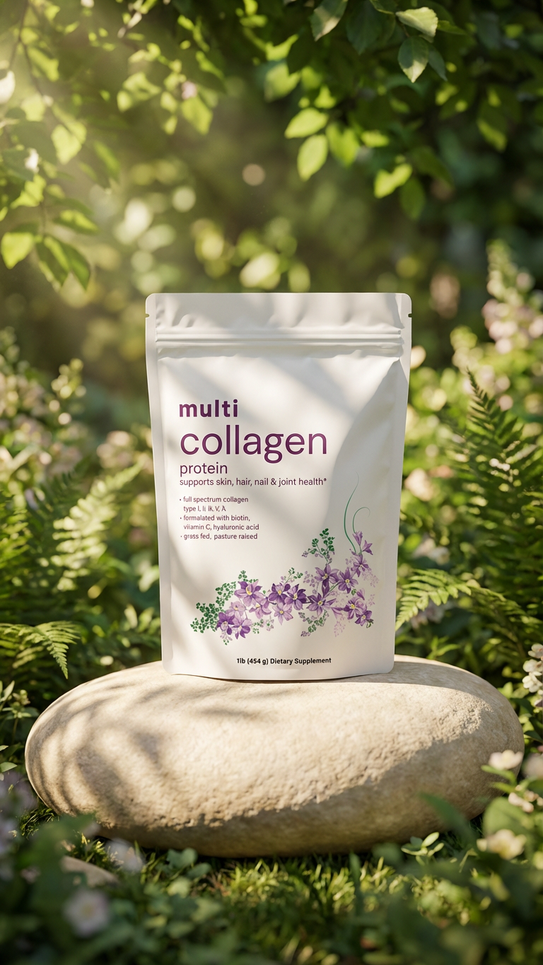 Multi Collagen Peptides Powder - Types I, II, III, V, X