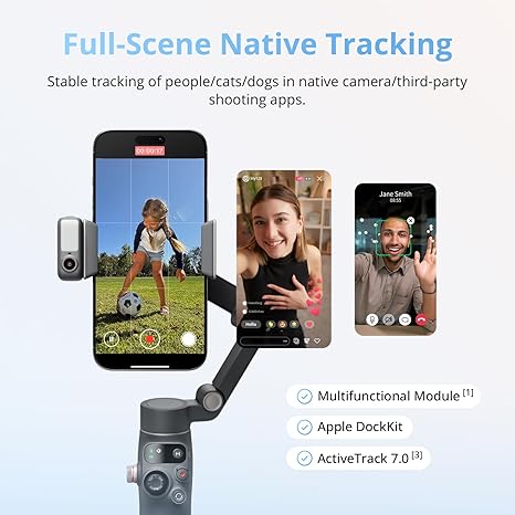 DJI Osmo Mobile 8 Advanced Tracking Combo – Gimbal Estabilizador para Teléfono
