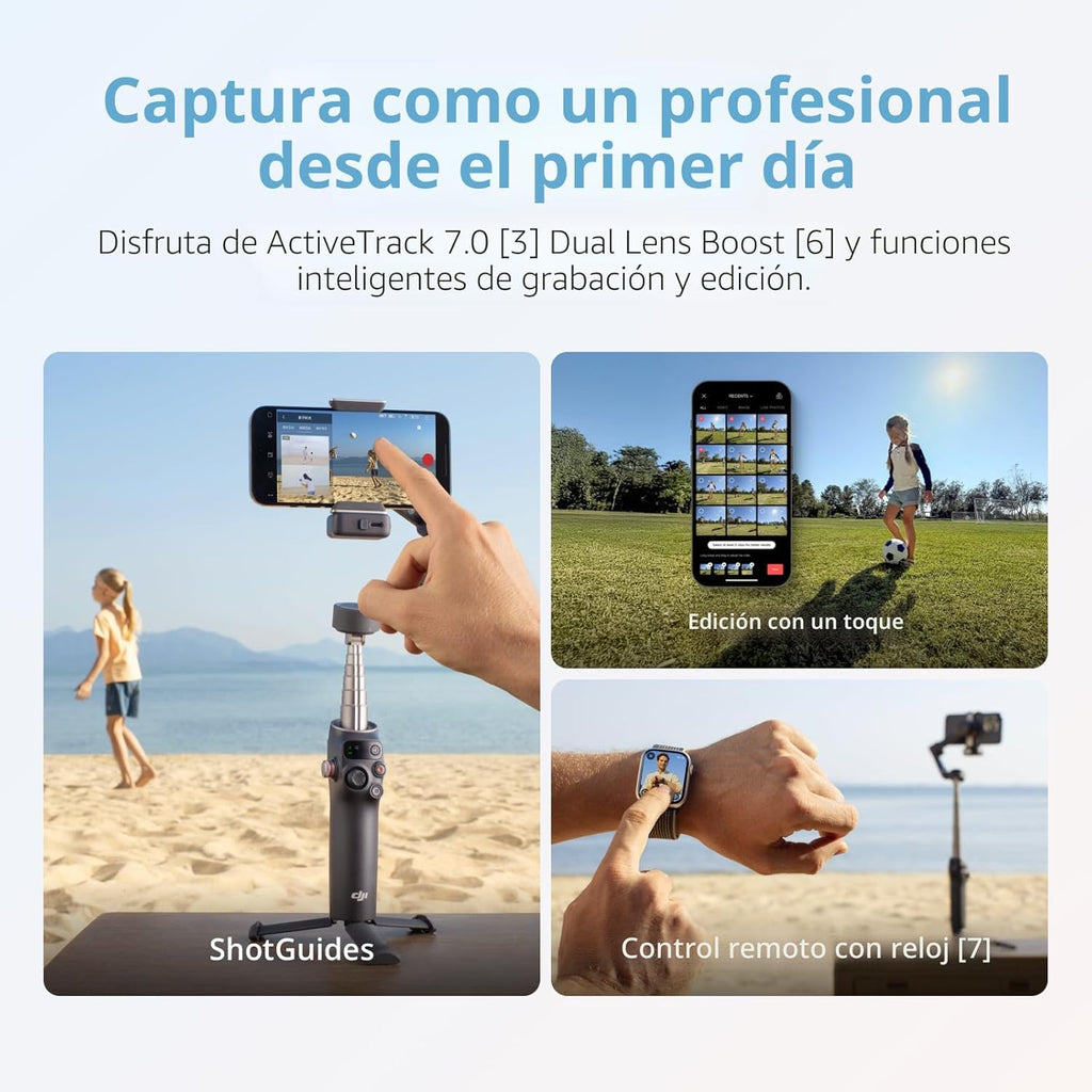 DJI Osmo Mobile 8 Advanced Tracking Combo – Gimbal Estabilizador para Teléfono