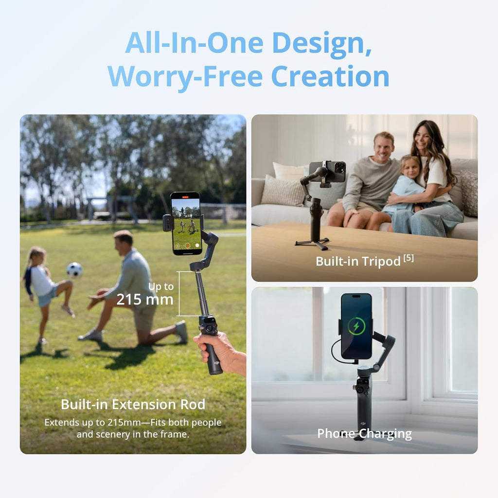 DJI Osmo Mobile 8 Advanced Tracking Combo – Gimbal Estabilizador para Teléfono