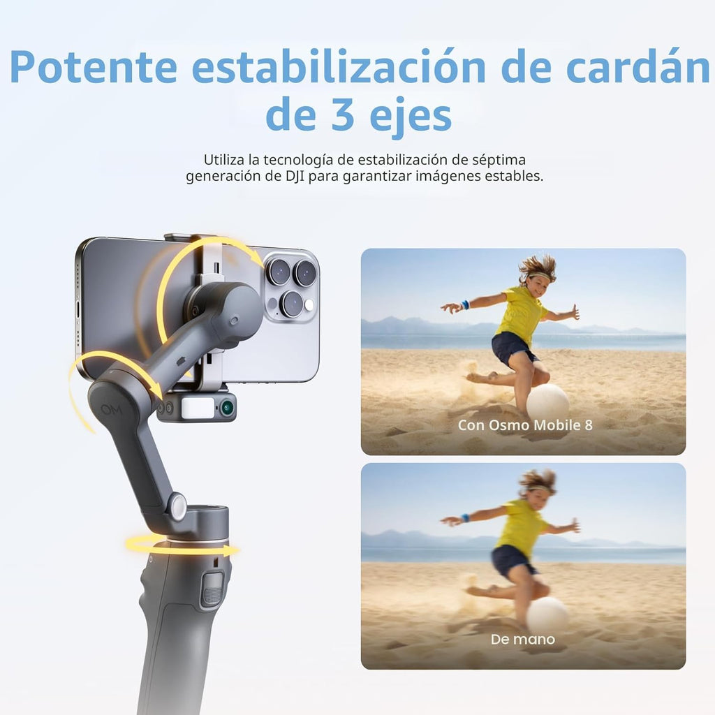 DJI Osmo Mobile 8 Advanced Tracking Combo – Gimbal Estabilizador para Teléfono