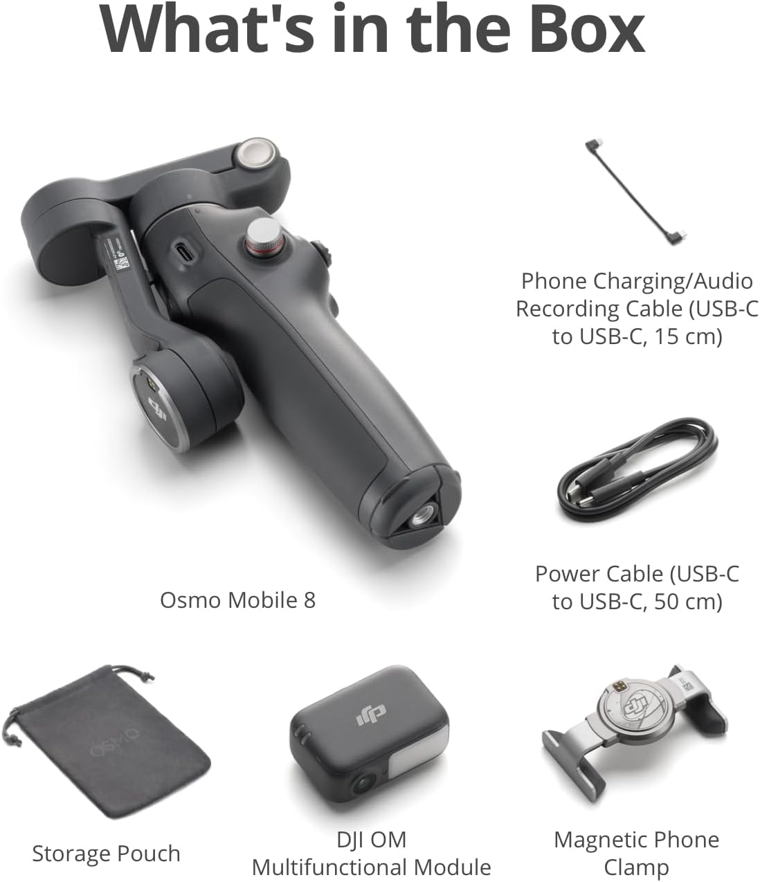 DJI Osmo Mobile 8 Advanced Tracking Combo – Gimbal Estabilizador para Teléfono