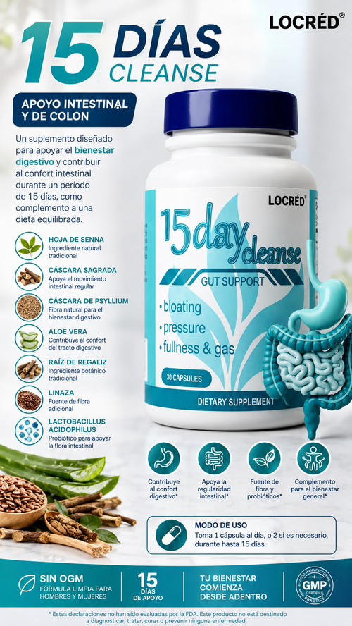 15 Day Cleanse - Gut & Colon Support | 30 Capsules