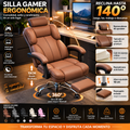 Ergonomic Gaming Chair | Reclining Footrest | 360° Swivel