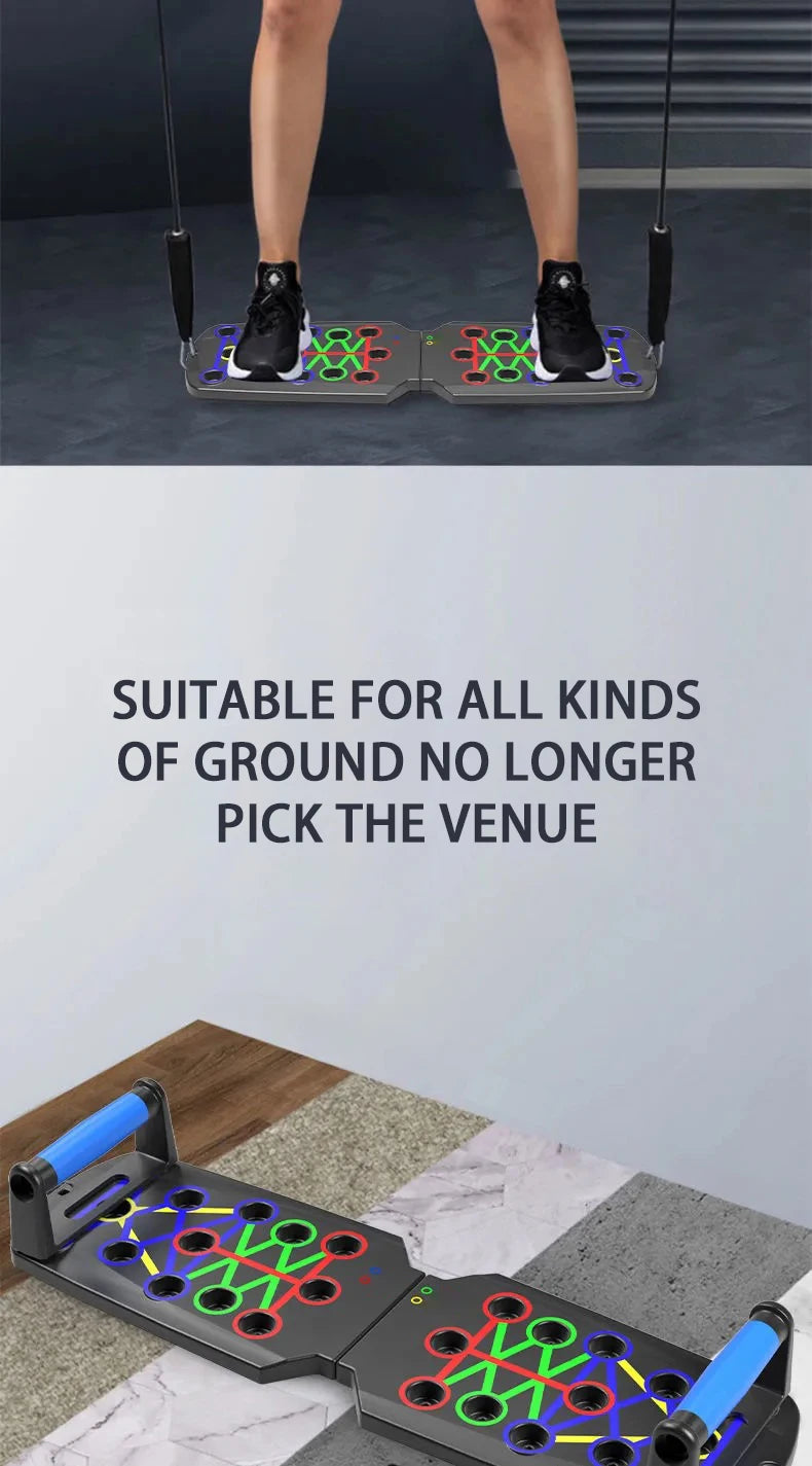 LINGPENG Push-Up Board | Foldable Multi-Position Design | Home Strength Training
