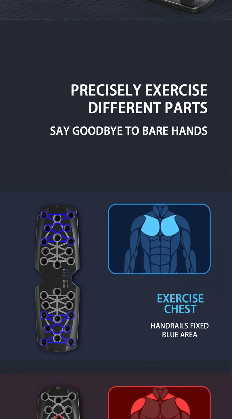LINGPENG Push-Up Board | Foldable Multi-Position Design | Home Strength Training