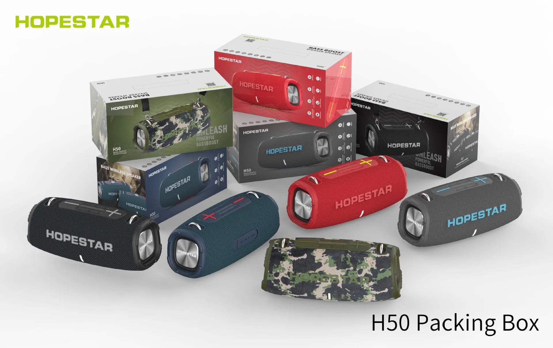HOPESTAR H50 | Bocina Bluetooth Portátil 40W | Impermeable TWS Radio FM