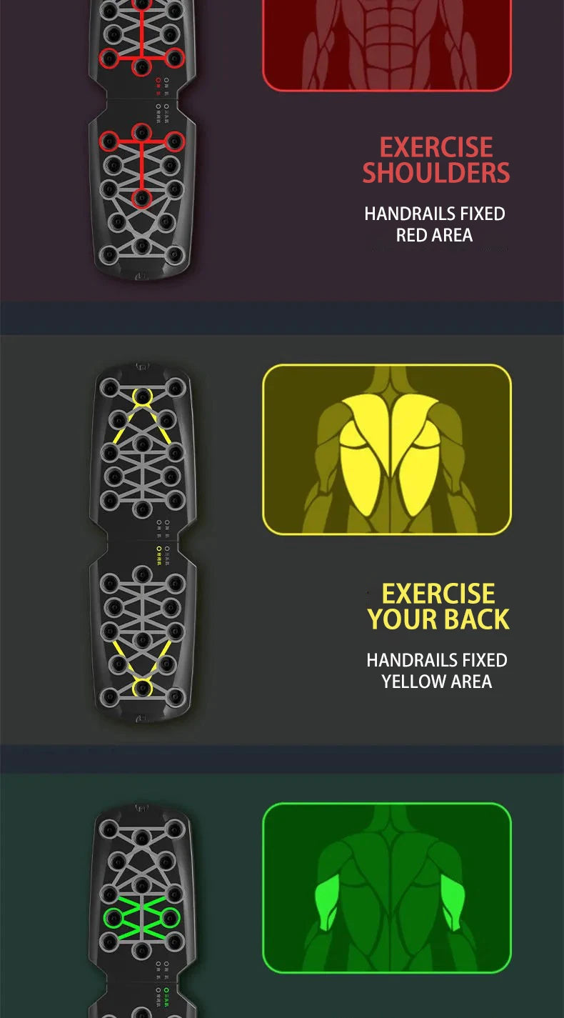 LINGPENG Push-Up Board | Foldable Multi-Position Design | Home Strength Training