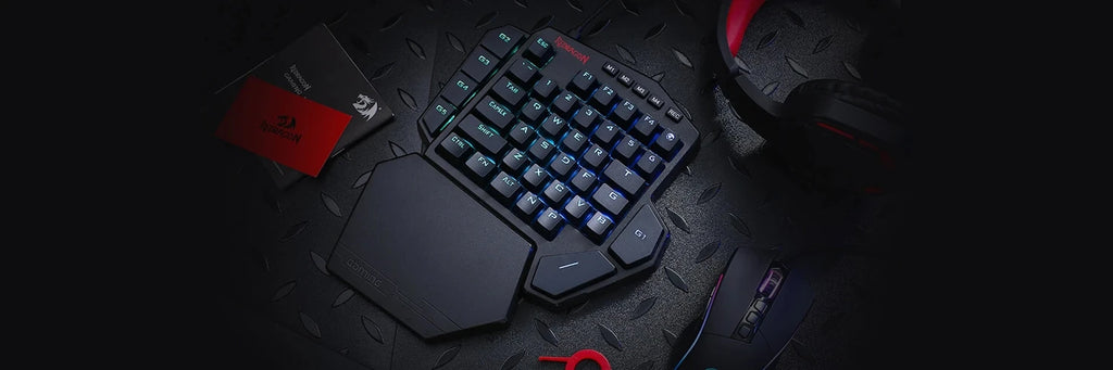 Teclado Gaming Una Mano Redragon K585 DITI | 42 Teclas | 2.4GHz Inalámbrico | RGB | 7 Macros | Hot-Swap | Redragon K585 DITI One-Handed Wireless Gaming Keypad 42 Keys 2.4GHz RGB 7 Macros Hot-Swap