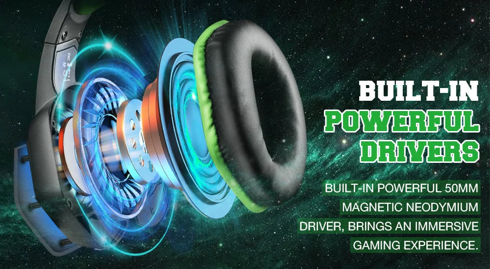 Audífonos Gaming EKSA E1000 | 7.1 Surround | USB | RGB | Micrófono Cancelación de Ruido | PC/PS4/PS5 | EKSA E1000 Gaming Headset 7.1 Surround USB RGB Noise Cancelling Mic