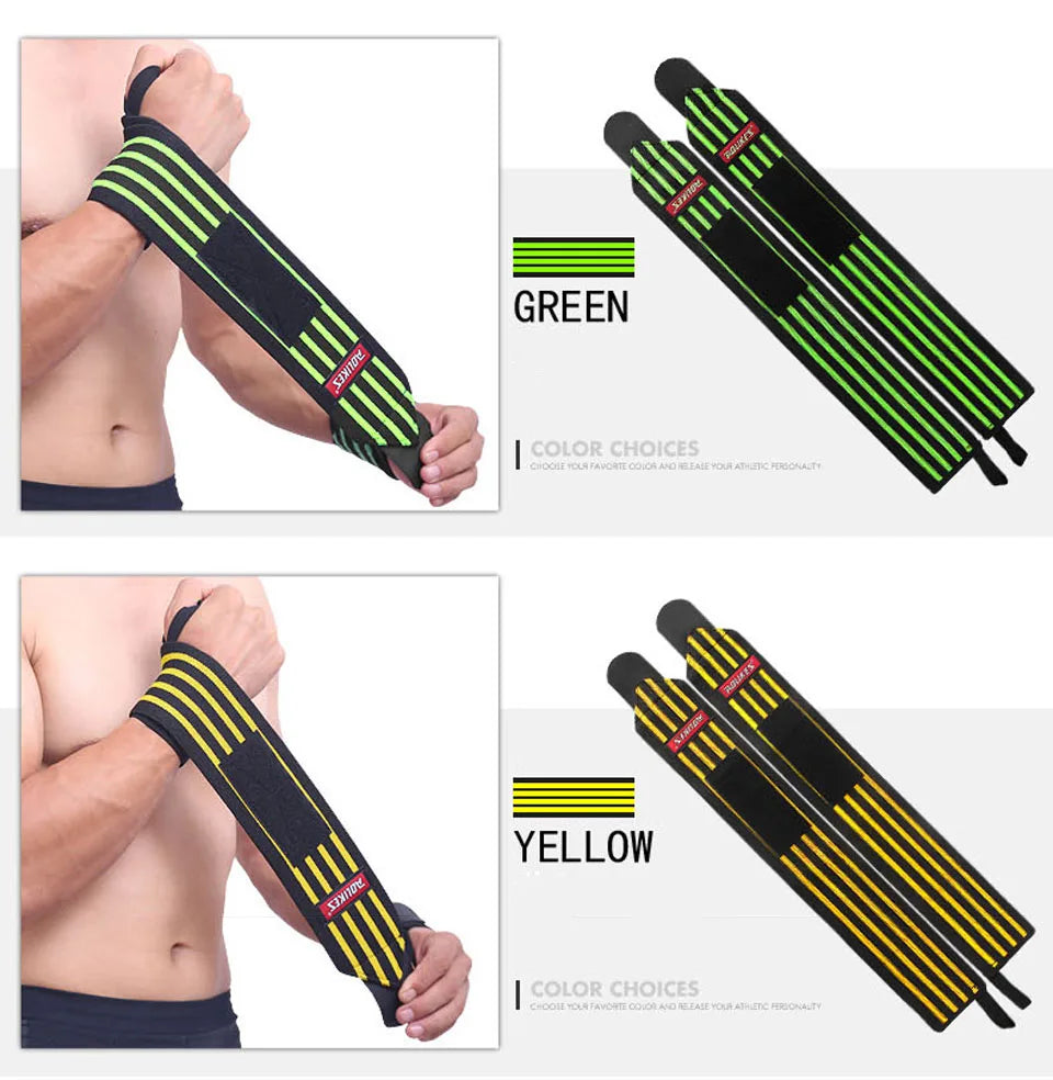 AOLIKES Weightlifting Wrist Wraps | Professional Support & Thumb Loop | Powerlifting & Gym