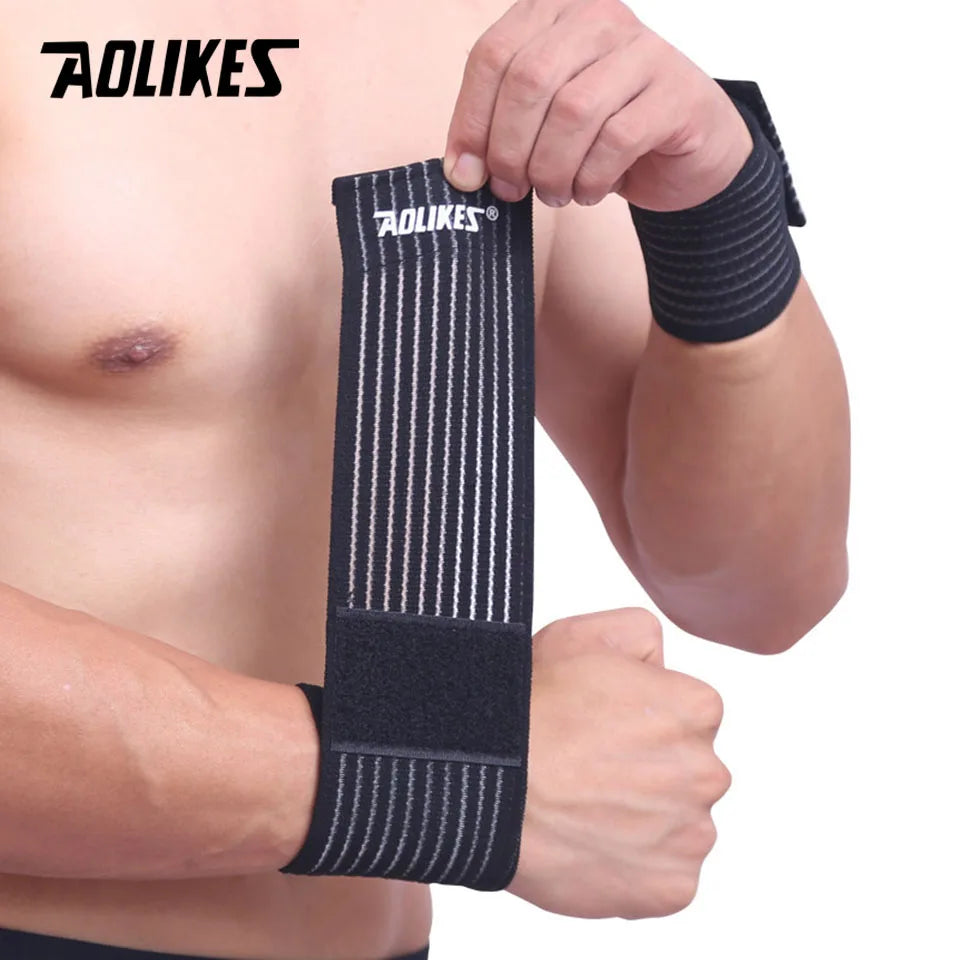 Elastic Wrist Brace & Support Bandage | Gym, Sports & Carpal Tunnel Relief | 7 Colors