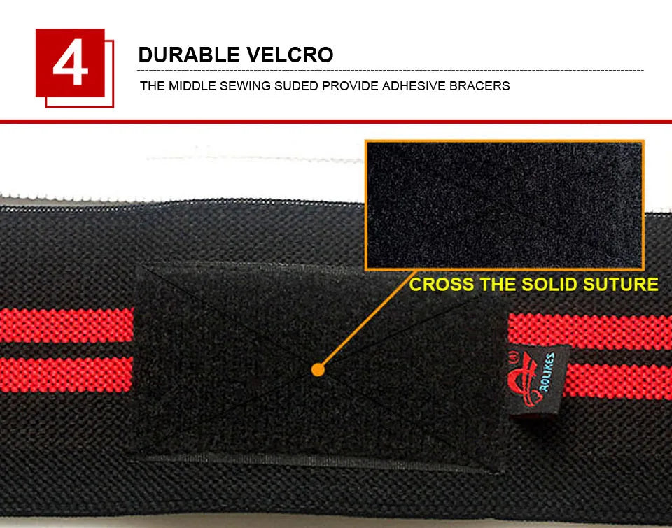 AOLIKES Weightlifting Wrist Wraps | Professional Support & Thumb Loop | Powerlifting & Gym