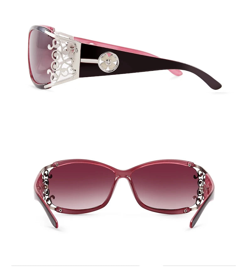 PARZIN Gafas de Sol Polarizadas para Mujer | Marco Hueco Vintage | Modelo PZ18