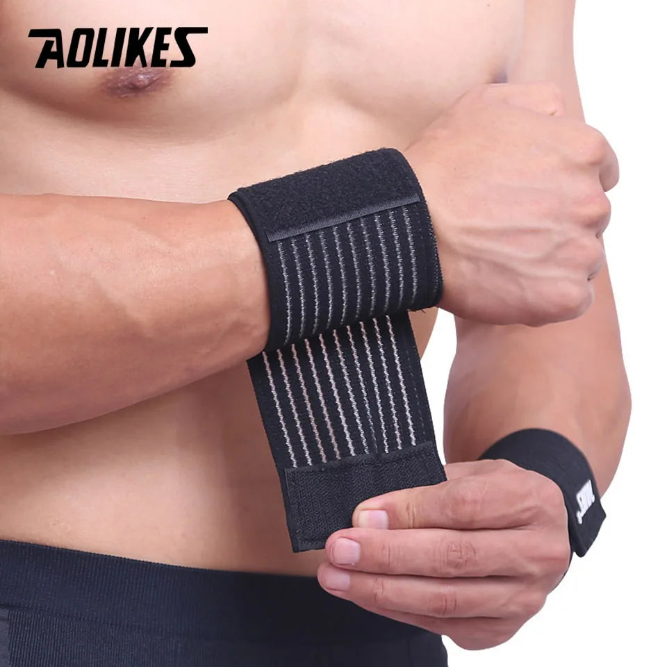Elastic Wrist Brace & Support Bandage | Gym, Sports & Carpal Tunnel Relief | 7 Colors