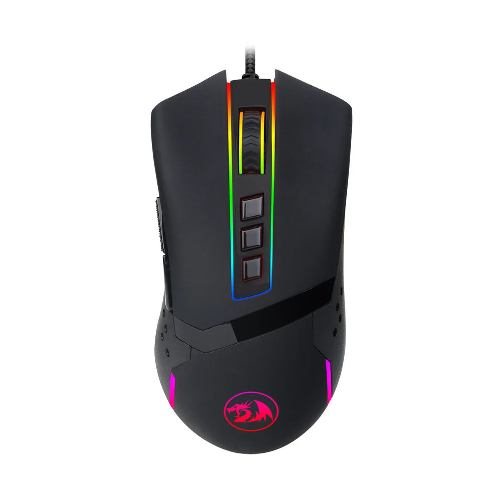 Mouse Gaming Redragon M712 OCTOPUS | 10000 DPI | RGB 12 Modos | 9 Botones | Ambidiestro | USB | Redragon M712 OCTOPUS Gaming Mouse 10000 DPI RGB 12 Modes 9 Buttons Ambidextrous USB