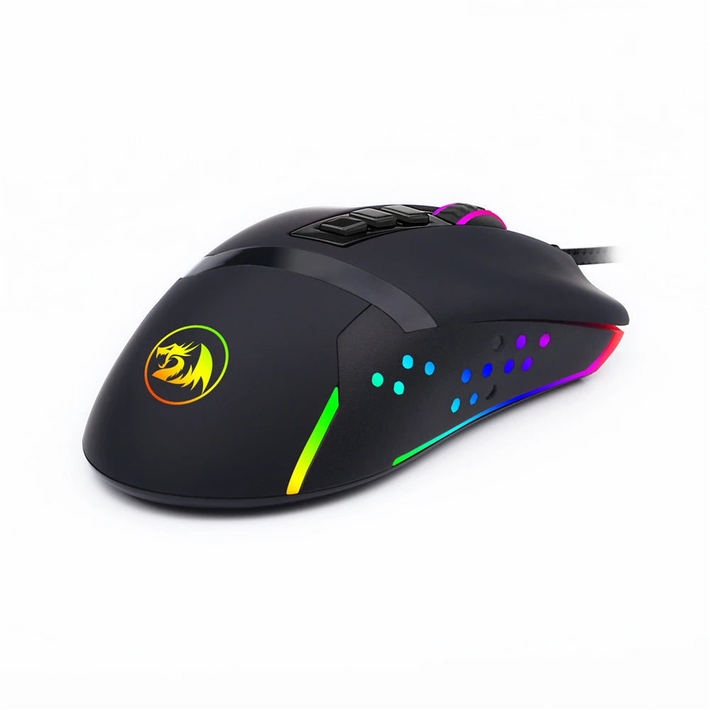 Mouse Gaming Redragon M712 OCTOPUS | 10000 DPI | RGB 12 Modos | 9 Botones | Ambidiestro | USB | Redragon M712 OCTOPUS Gaming Mouse 10000 DPI RGB 12 Modes 9 Buttons Ambidextrous USB