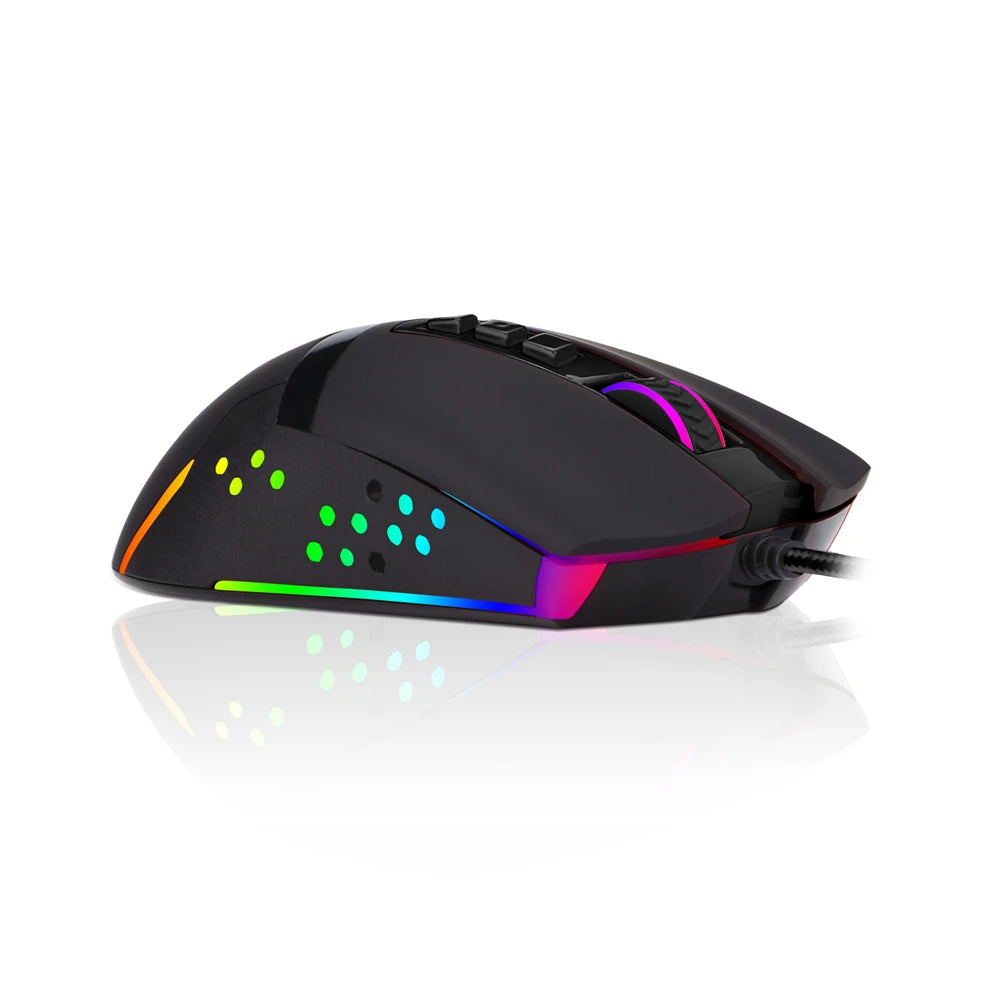Mouse Gaming Redragon M712 OCTOPUS | 10000 DPI | RGB 12 Modos | 9 Botones | Ambidiestro | USB | Redragon M712 OCTOPUS Gaming Mouse 10000 DPI RGB 12 Modes 9 Buttons Ambidextrous USB