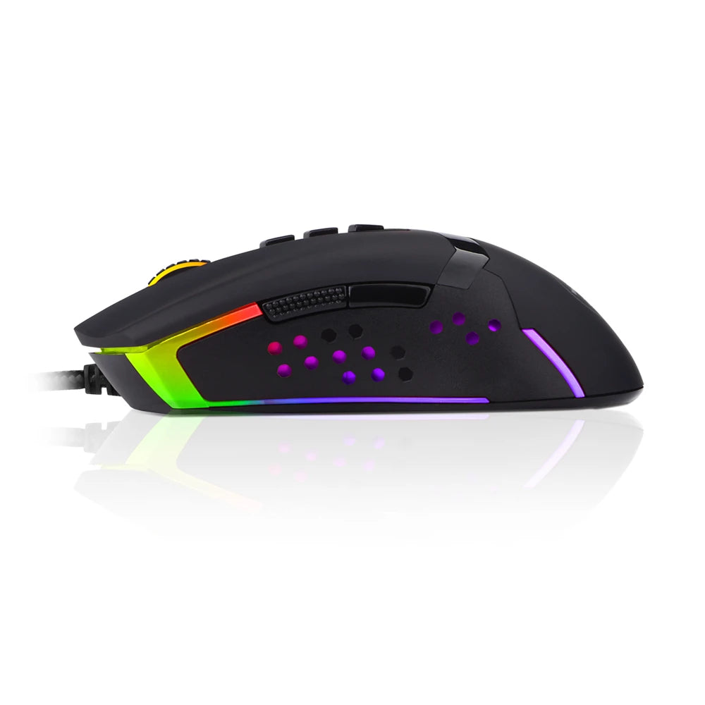 Mouse Gaming Redragon M712 OCTOPUS | 10000 DPI | RGB 12 Modos | 9 Botones | Ambidiestro | USB | Redragon M712 OCTOPUS Gaming Mouse 10000 DPI RGB 12 Modes 9 Buttons Ambidextrous USB