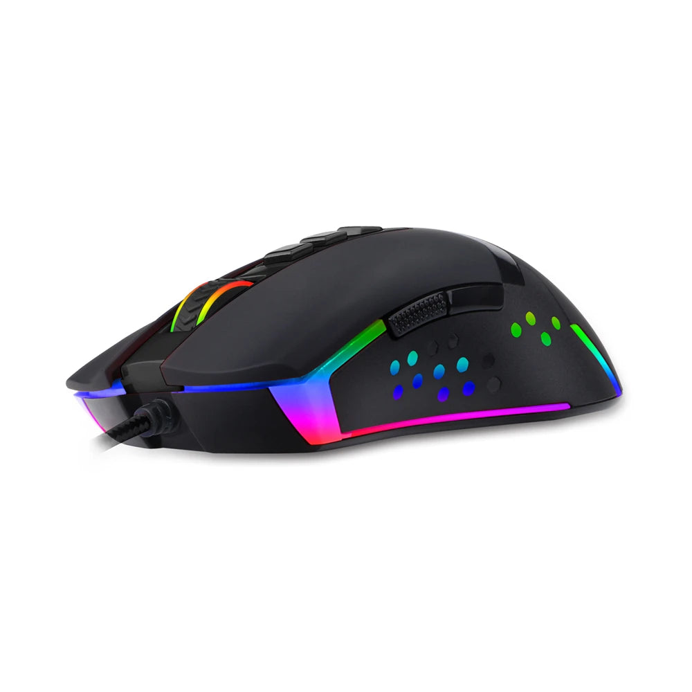 Mouse Gaming Redragon M712 OCTOPUS | 10000 DPI | RGB 12 Modos | 9 Botones | Ambidiestro | USB | Redragon M712 OCTOPUS Gaming Mouse 10000 DPI RGB 12 Modes 9 Buttons Ambidextrous USB