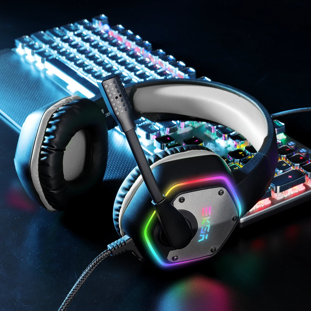 Audífonos Gaming EKSA E1000 | 7.1 Surround | USB | RGB | Micrófono Cancelación de Ruido | PC/PS4/PS5 | EKSA E1000 Gaming Headset 7.1 Surround USB RGB Noise Cancelling Mic