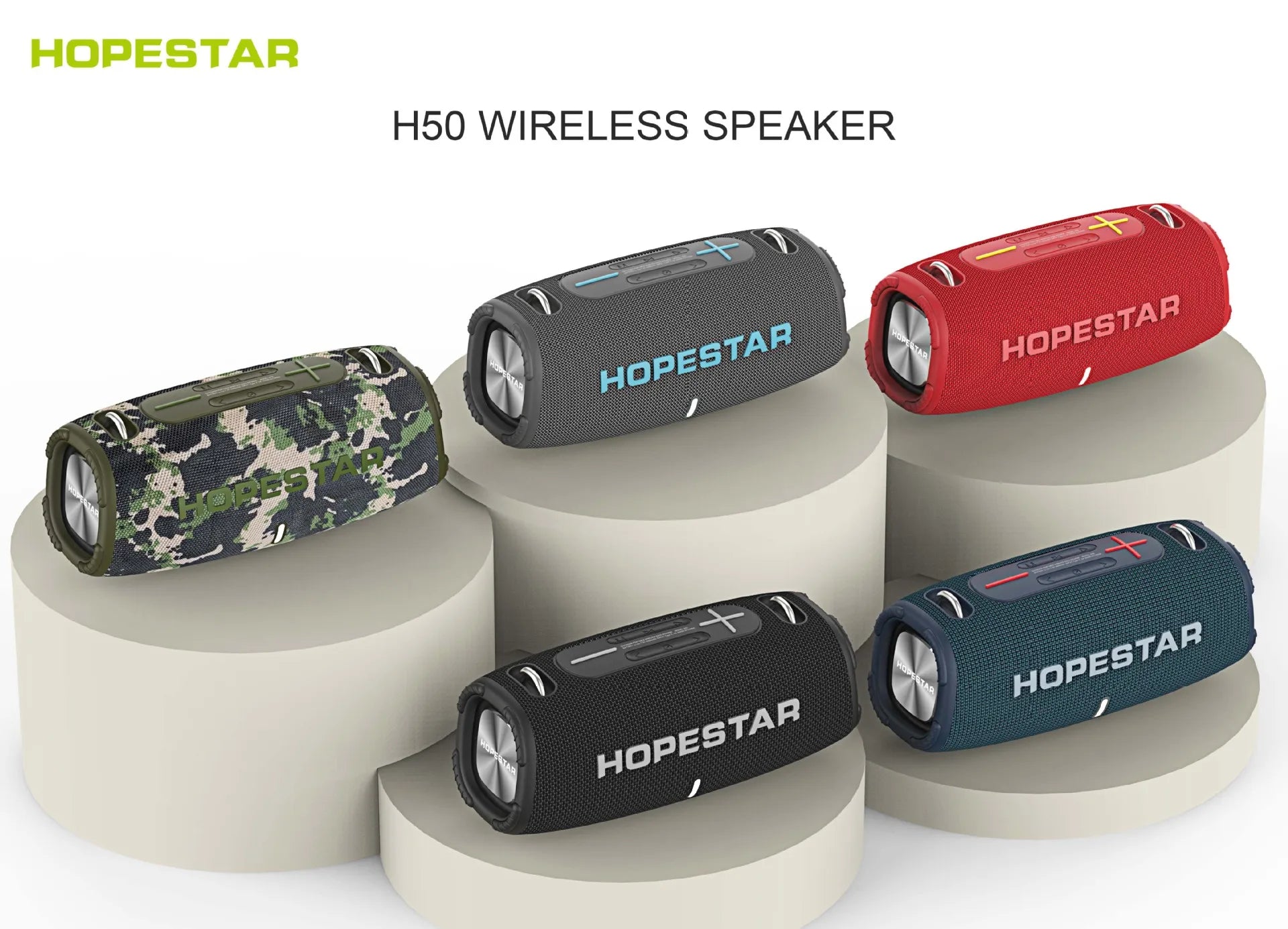 HOPESTAR H50 | Bocina Bluetooth Portátil 40W | Impermeable TWS Radio FM