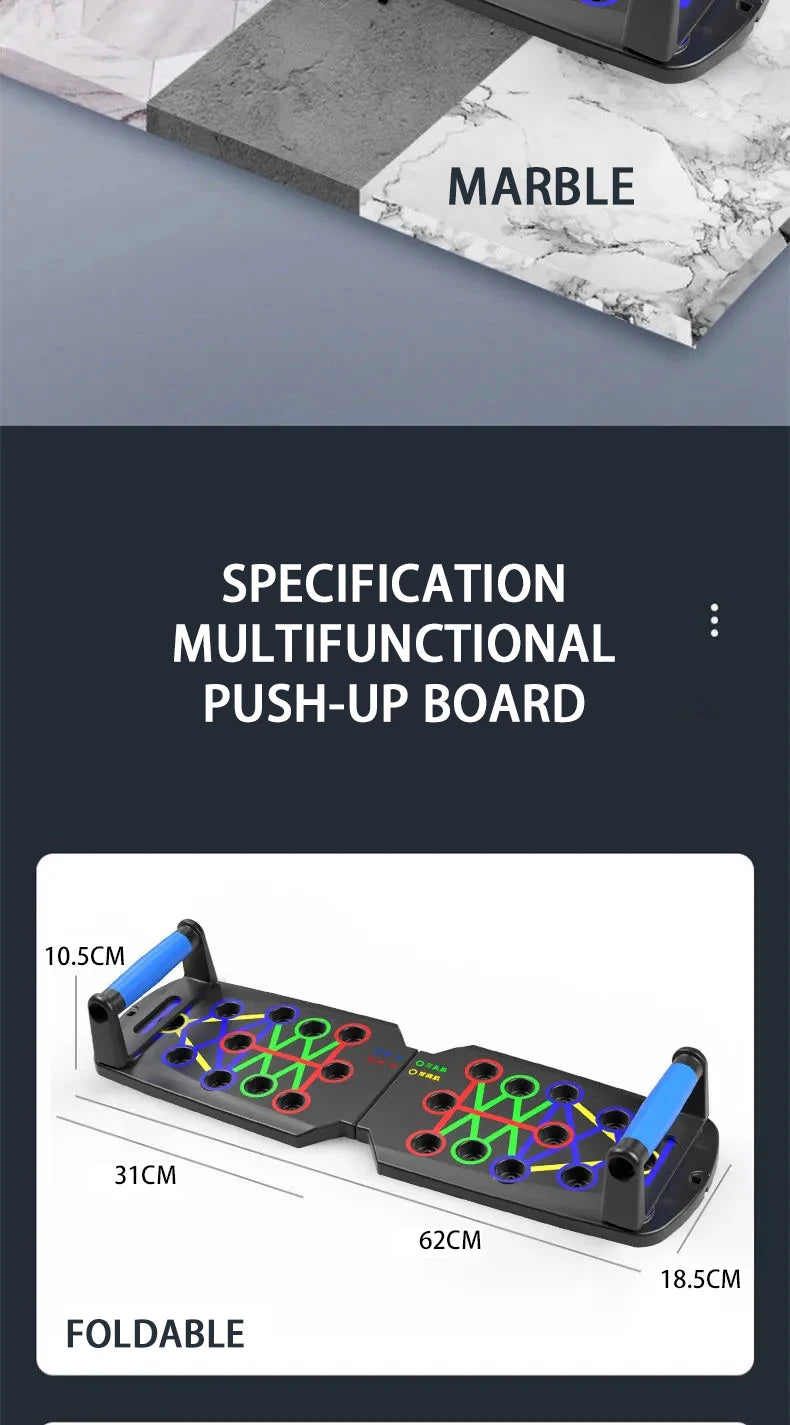 LINGPENG Push-Up Board | Foldable Multi-Position Design | Home Strength Training