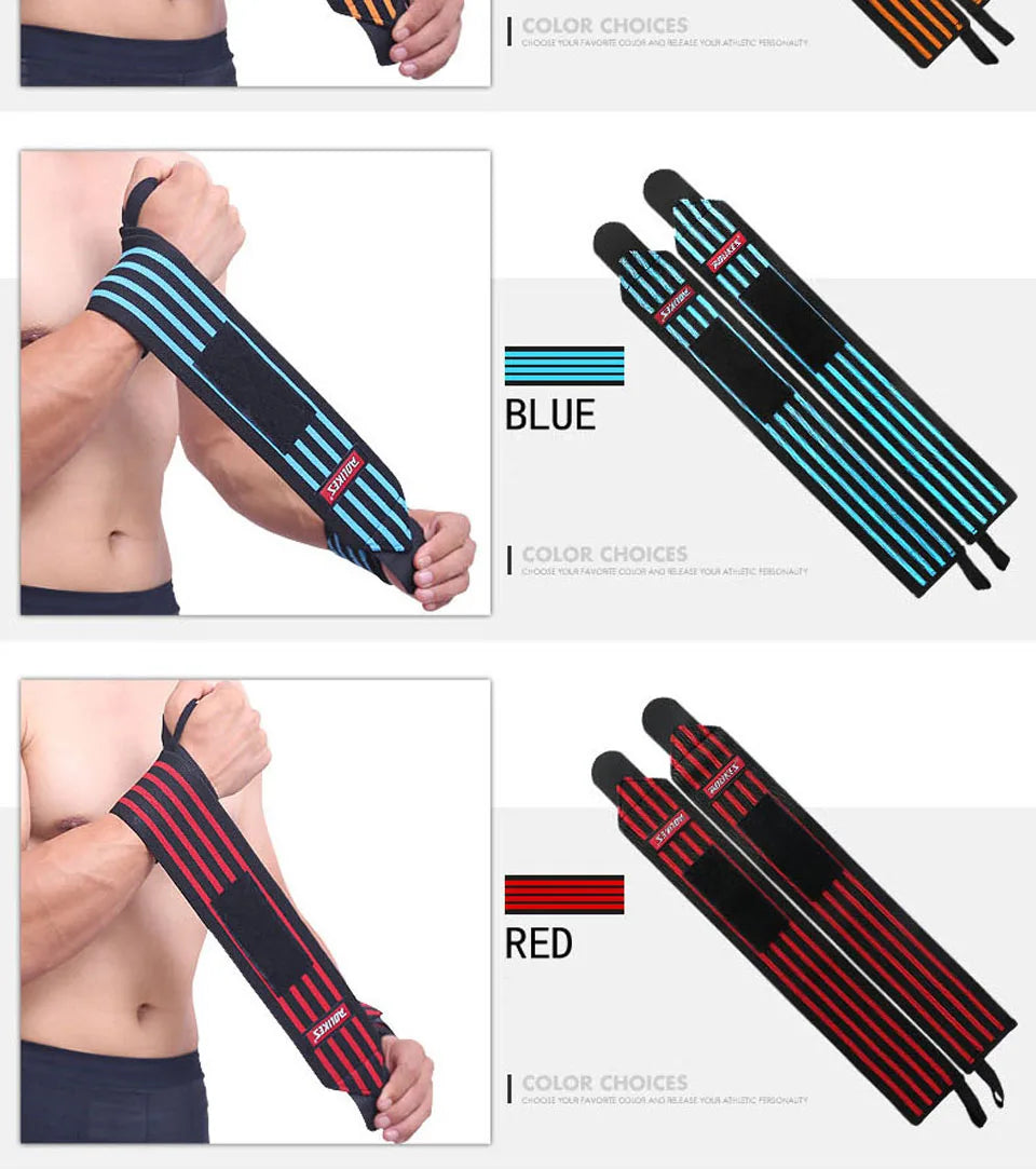 AOLIKES Weightlifting Wrist Wraps | Professional Support & Thumb Loop | Powerlifting & Gym