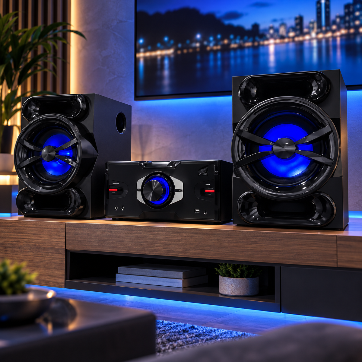 Hi-Fi Karaoke Music System | USB, FM & AUX | Sistema de Audio