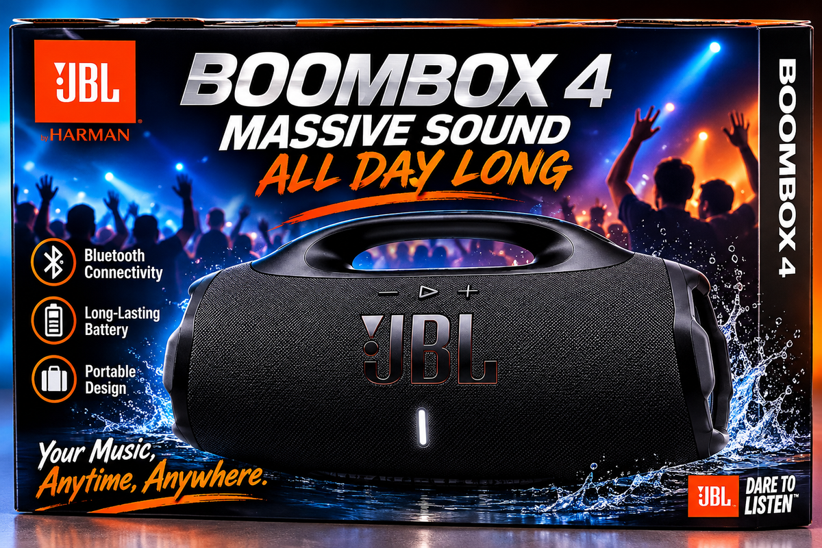JBL Boombox 4 | Portable Bluetooth Speaker | Outdoor Audio