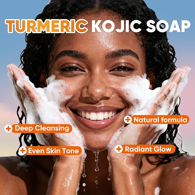 Jabón de Cúrcuma ALTSON — Exfoliante, Iluminador y Unificador del Tono de Piel