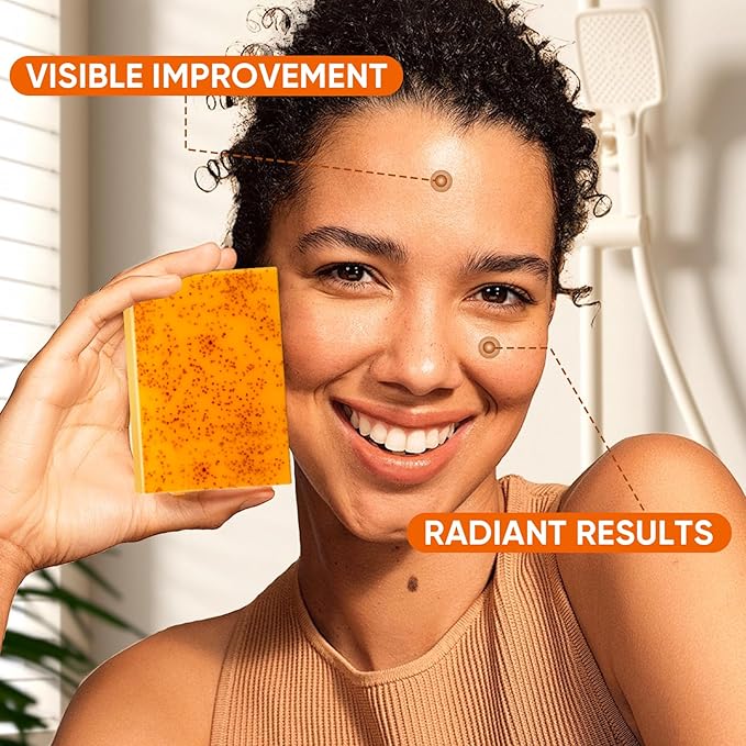 Jabón de Cúrcuma ALTSON — Exfoliante, Iluminador y Unificador del Tono de Piel