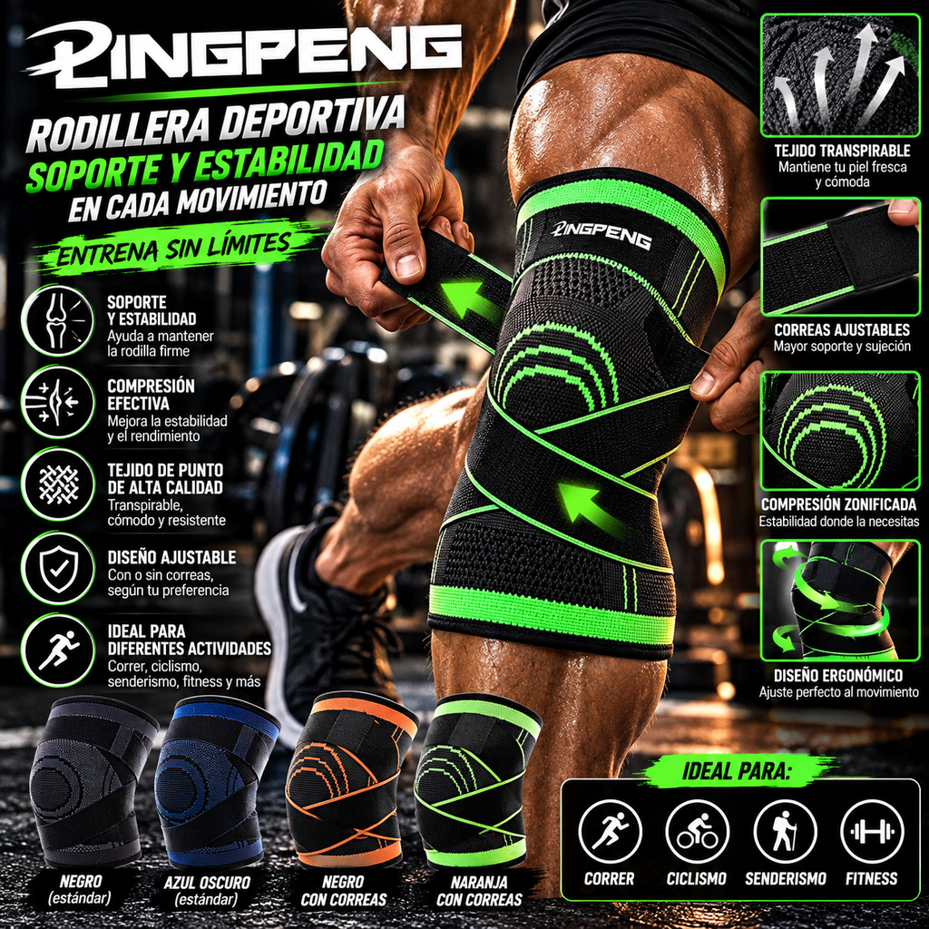 LINGPENG Knee Support Sleeve | Knit Sports Design | 1 Piece