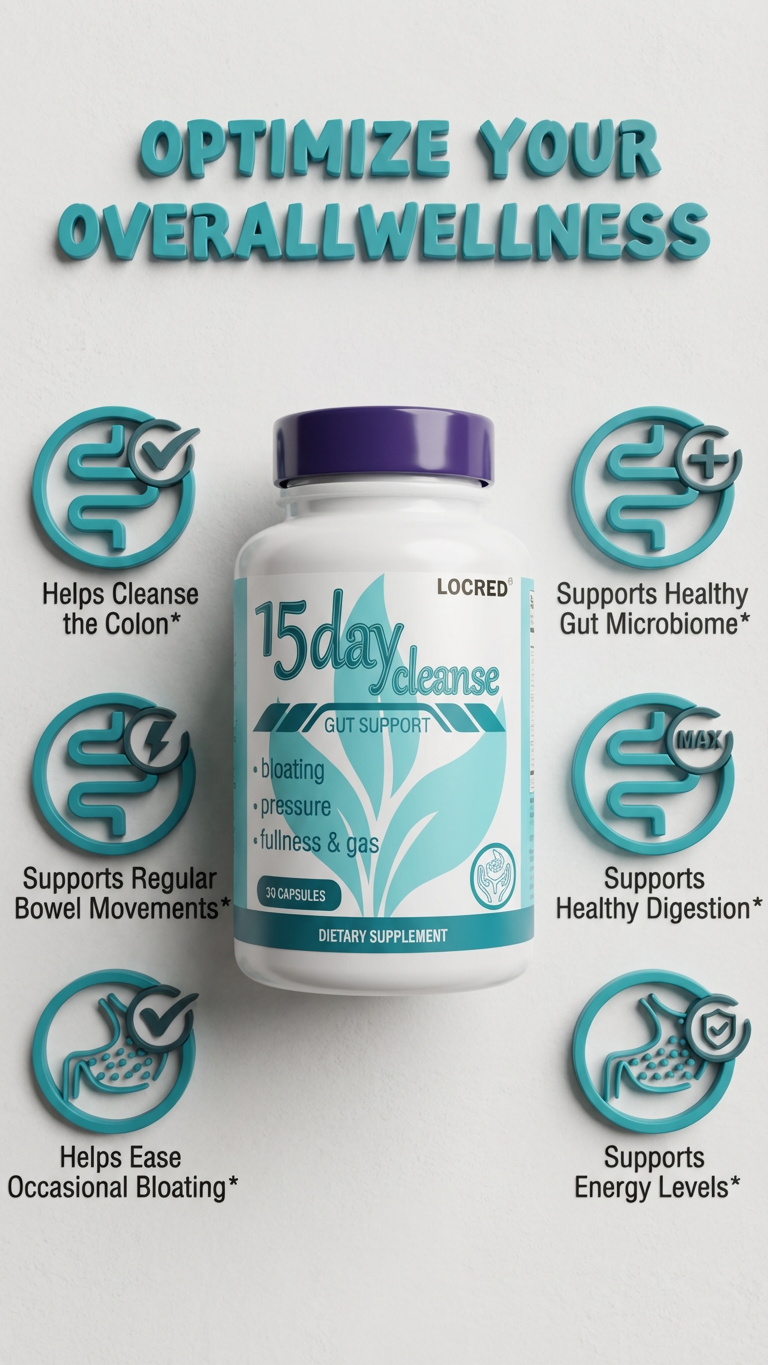 15 Day Cleanse - Gut & Colon Support | 30 Capsules