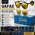 Gafas Bloqueadoras de Luz Azul Livho | Conducción Nocturna UV400 | Livho Blue Light Blocking Glasses Night Driving UV400